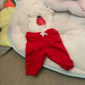 Little girl lady bug outfit